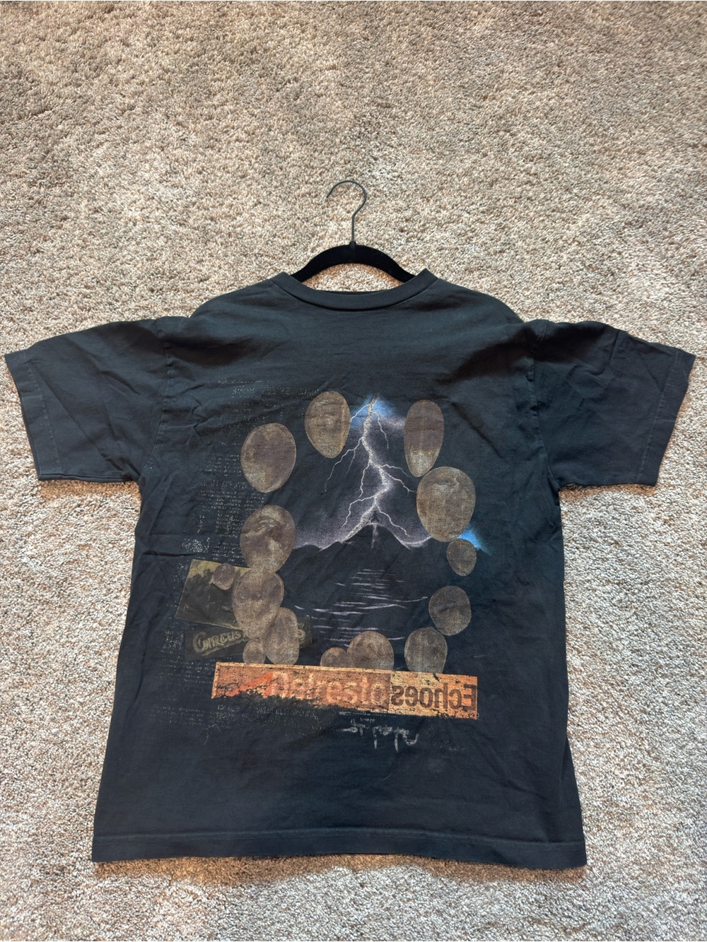 Vintagee-Inspired Travis Scott Concert Graphic Men's T-Shirt